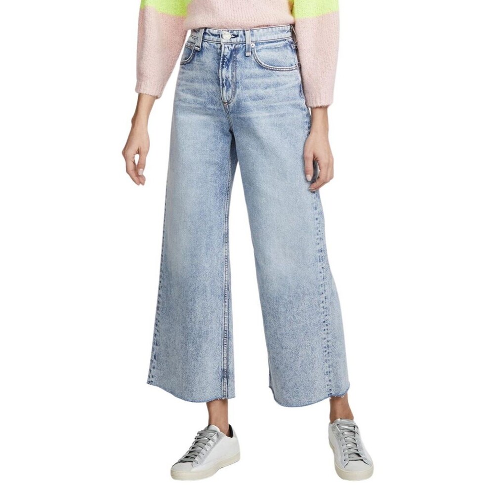 Rag & Bone Ruth Super High-Rise Ankle Cut Wide Leg Jean